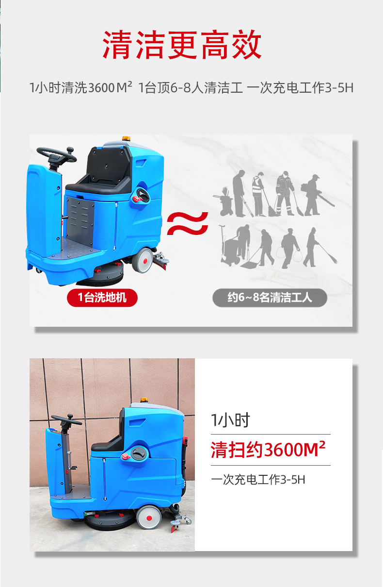 镇江驾驶式洗地机更适合用在高铁站